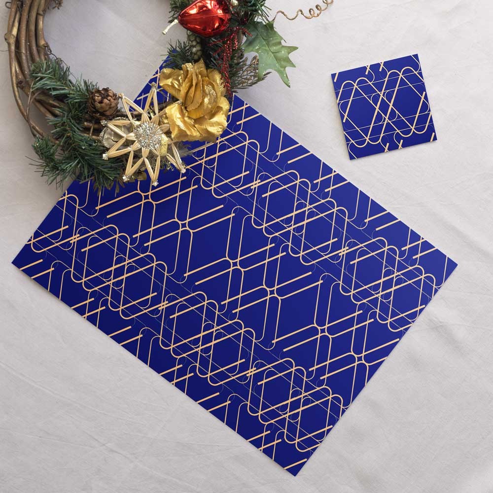 Ensemble sets de table et sous-verres Côme