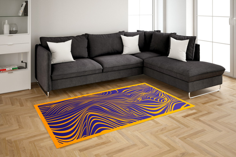 Tapis Cavalleria Toscana Noir Et Rose