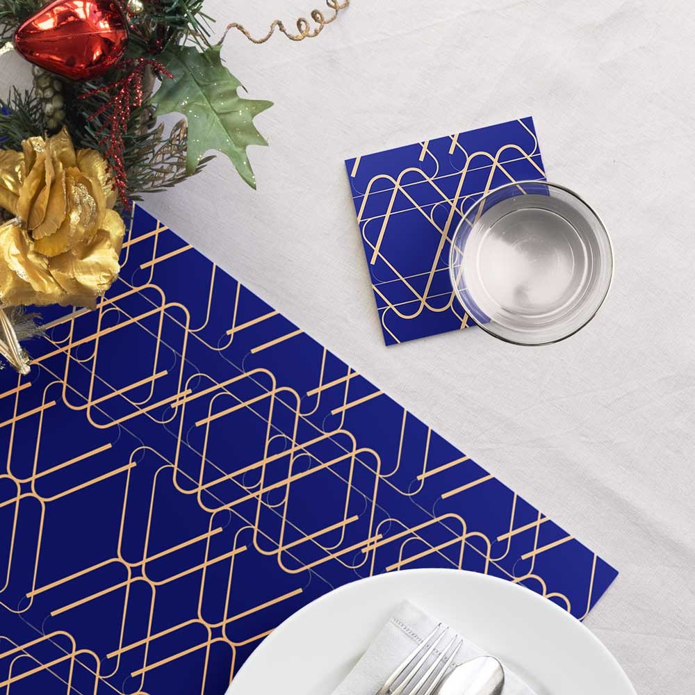 Ensemble sets de table et sous-verres Côme