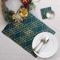 Ensemble sets de table et sous-verres Elina