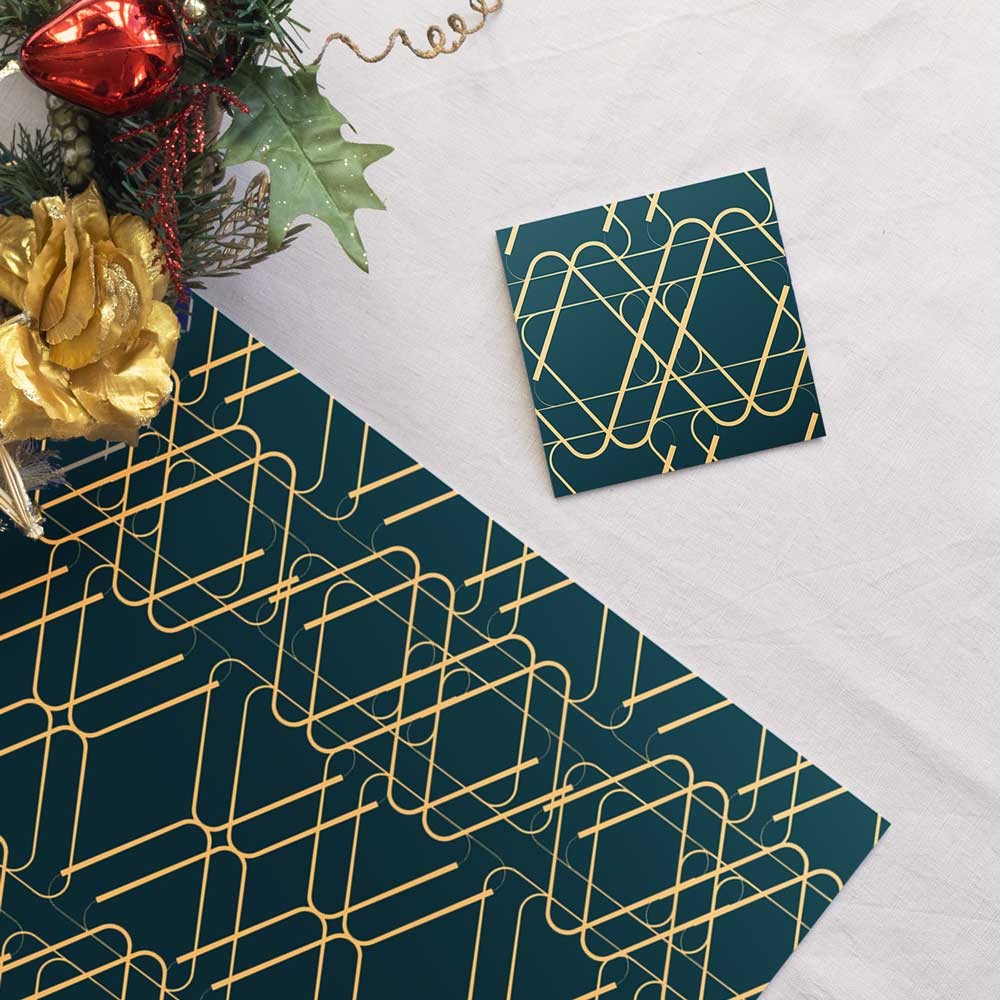 Ensemble sets de table et sous-verres Kaïs